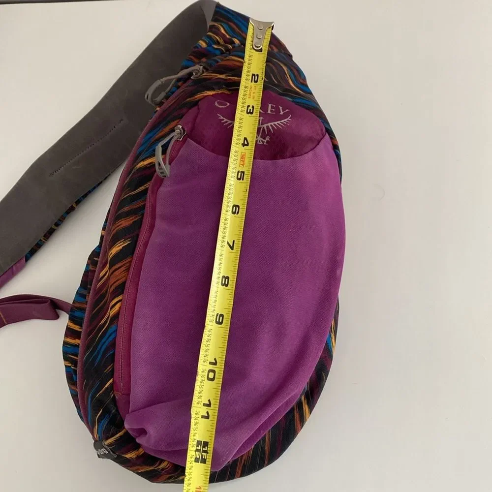 Rare Osprey Multicolor Aztec Sling Bag Hike Camping Outdoor Sporty Unisex Aztec